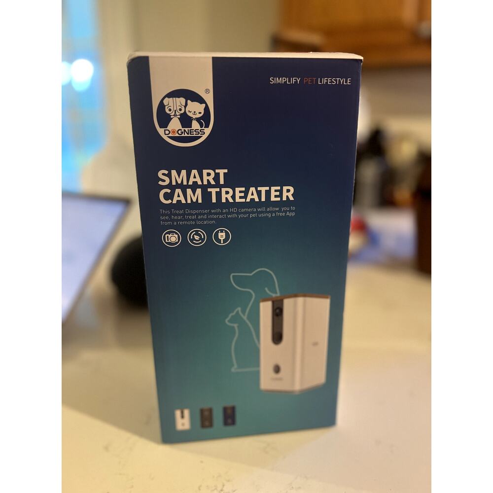 DOGNESS Animal Webcam Smart Cam Treater White